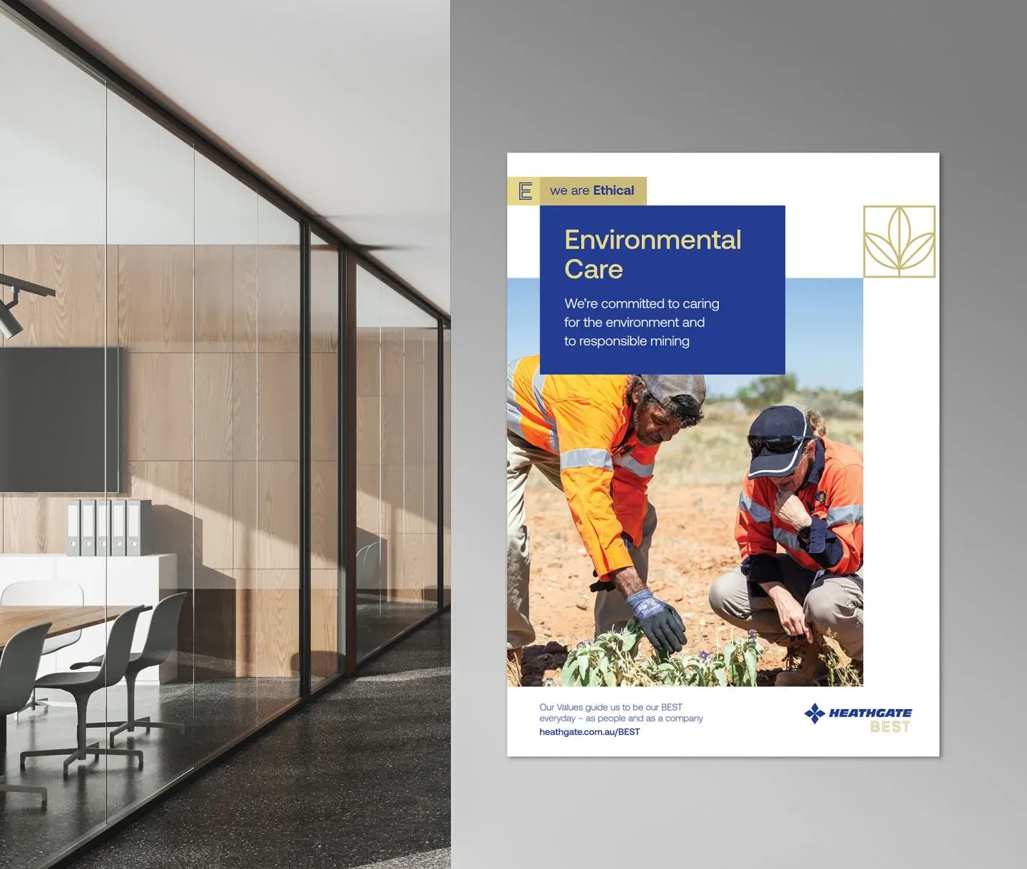 Heathgate — Values made visible in the workplace.